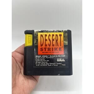 Desert Strike: Return to the Gulf (Sega Genesis, 1992) Cleaned Tested -FAST SHIP